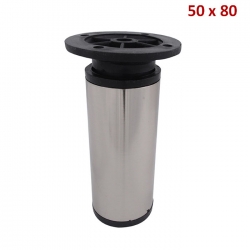 PATA SILLON TUBULAR A.INOX 50 x 080  2408