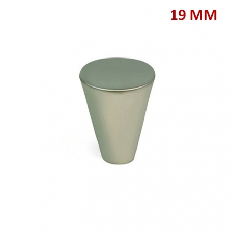 PERILLA CONO 19 MM NIQUEL OPACO