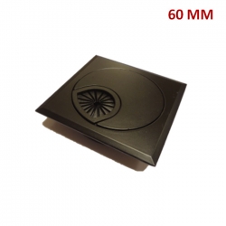 PASACABLE METALICO 60 MM CUADRAD NEGRO