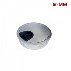 PASACABLE METALICO 60 MM REDONDO SATINADO