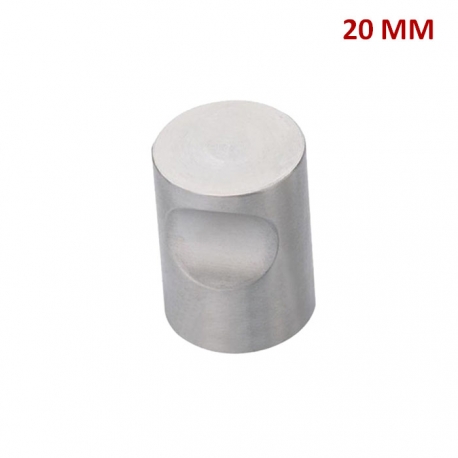 PERILLA CILINDRICA ALUMINIO 20 MM