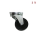 RUEDA NEGRA CON BASE 1 1/2"