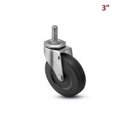 RUEDA NEGRA CON HILO 3"
