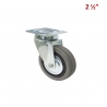 RUEDA GRIS CON BASE  2 1/2"
