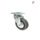 RUEDA GRIS CON BASE  2"