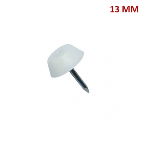 PATIN CON CLAVO 13 MM BLANCO