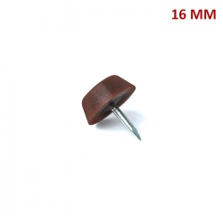 PATIN CON CLAVO 16 MM CAFE