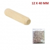 TARUGO MADERA 12 * 40 MM BOLSA DE 100 UNIDADES