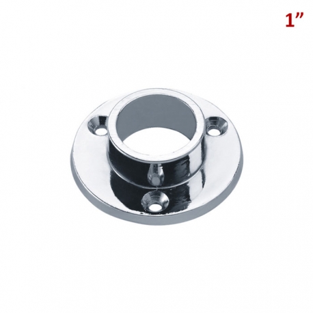 SOPORTE BARRA CROMADO 1"