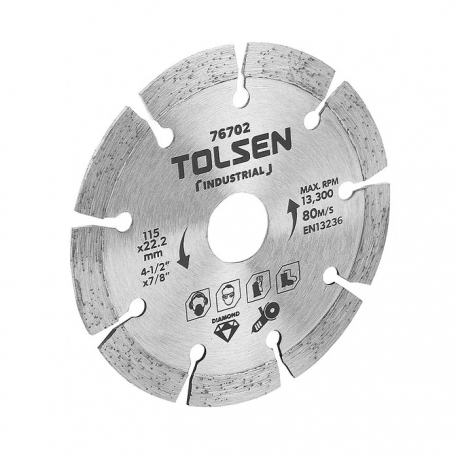 DISCO DIAMANTADO TOLSEN 4 1/2" 76702