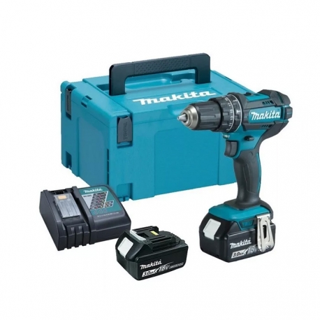 TALADRO MAKITA INAL DHP482RFJ 18V-13MM 2BAT 3.0A+CARGADOR